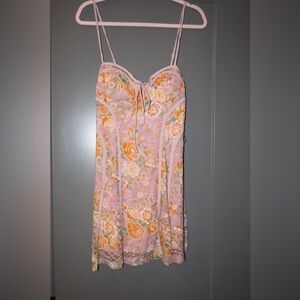 Saints & Secrets Floral Lace Mini Dress NWT